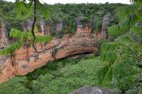 Visão panorâmica da dolina