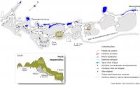 Mapa da Gruta dos Brejões. Rocha & Pedreira, 2012.