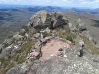 Visão do mirante e cume do Pico do Itobira, Foto: Rogério Valença Ferreira