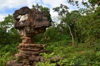 Pedra do Pescoço, exemplo de erosão diferencial da rocha carbonática