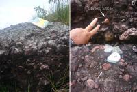 Conglomerados ricos em seixos e calhaus de rocha vulcânica e arenitos tufáceos, dominantes em todos os flancos da serra Tepequém, registro de leques aluviais proximais gerados nas bordas da caldeira vulcânica. Variados azimutes de paleocorrente em estratos cruzados de canais fluviais desenvolvidos no leque. Representam depósitos da Formação Tepequém.