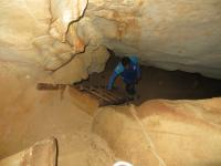 Já no interior da caverna acesso para o salão principal