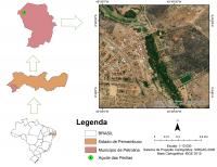 Mapa do Açude das Pedras elaborado pelo autor