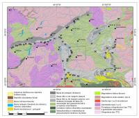 Figura 4 - Mapa simplificado do Quadrilátero Ferrífero com a localização da área do Pico de Itabira e das minas de minério de ferro. Mapa baseado em Pinto & Silva (2014).