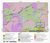 Fig. 7 - Mapa do geológico simplificado da região do Quadrilátero Ferrífero com a localização da Mina da Passagem. Recorte do Mapa Geológico do Estado de Minas Gerais (CPRM, 2014).