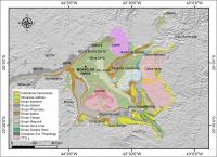 Mapa simplificado do Quadrilátero Ferrífero com a localização do Morro do Pires.