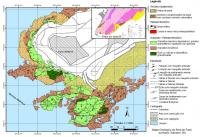 Mapa geológico da área do Farol da Barra, Salvador, BA. (Souza, 2008)